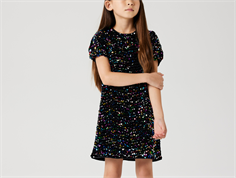 Name It black multi sequin party dress